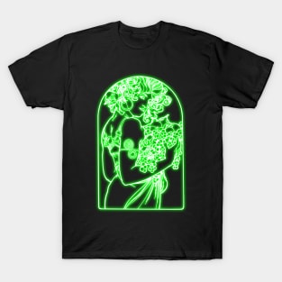 Alphonse Mucha green Neon T-Shirt